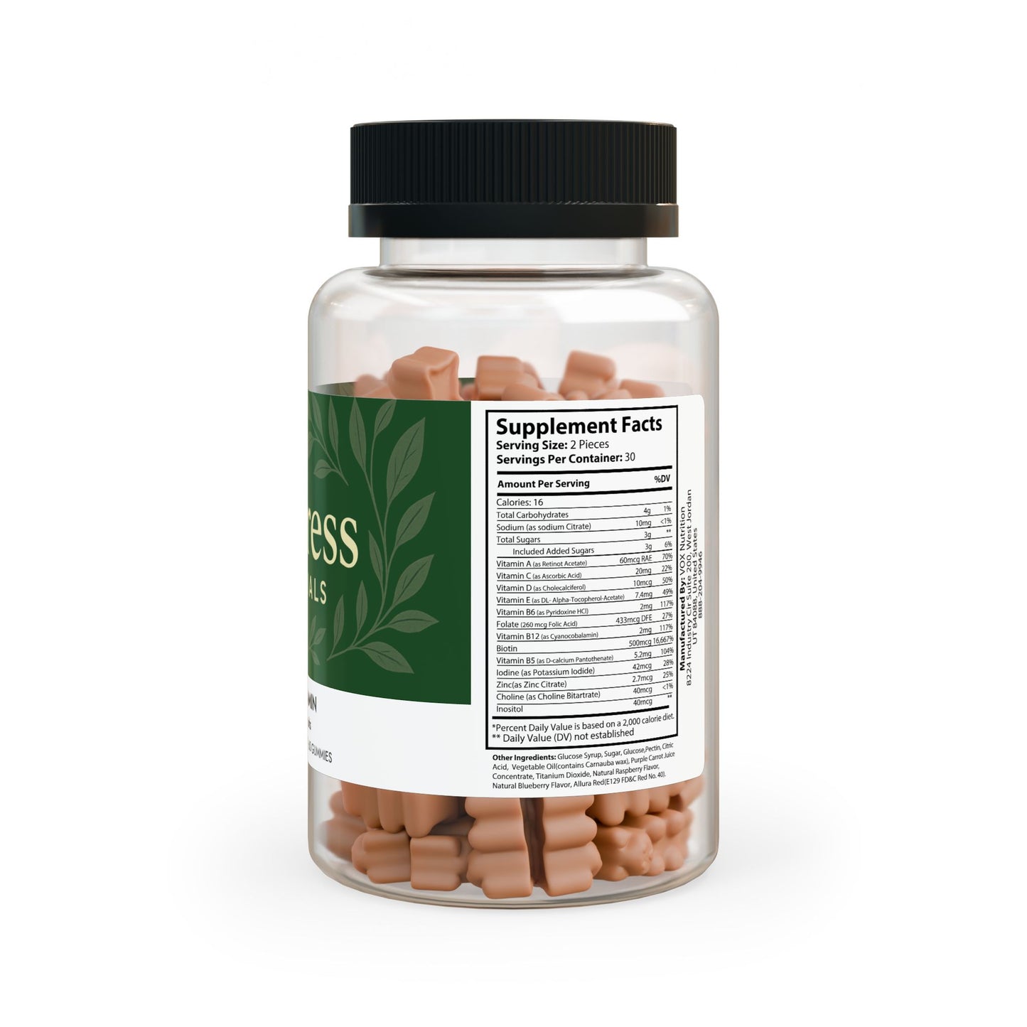 OriTress Essentials Hair Vitamin Gummies (60 ct)