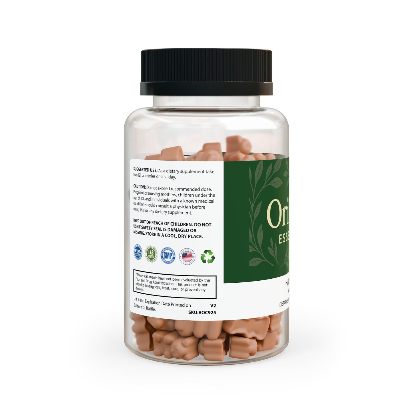 OriTress Essentials Hair Vitamin Gummies (60 ct)